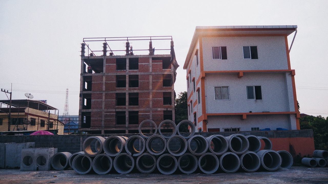 BUILT STRUCTURE AGAINST CLEAR SKY