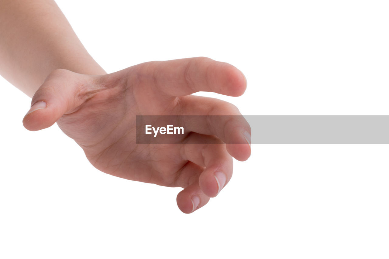 hand, finger, arm, cut out, white background, limb, gesturing, studio shot, human leg, adult, business, agreement, close-up, baby, person, communication, indoors, white, copy space, positive emotion, emotion, men