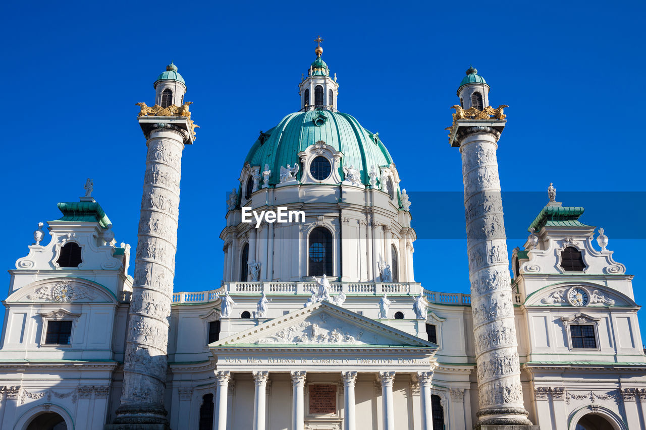 Saint charles church located on the south side of karlsplatz in vienna built on 1737