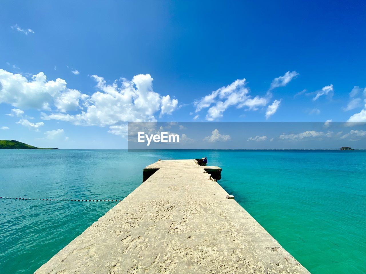 Pier at grand case, saint martin