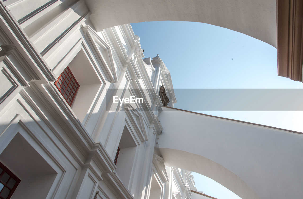 Low angle view of christian cathedral church