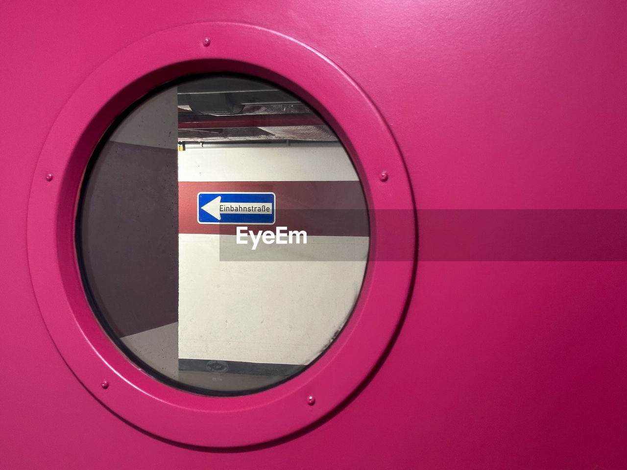 pink, circle, geometric shape, no people, shape, technology, sign, wheel, communication, close-up, red, indoors