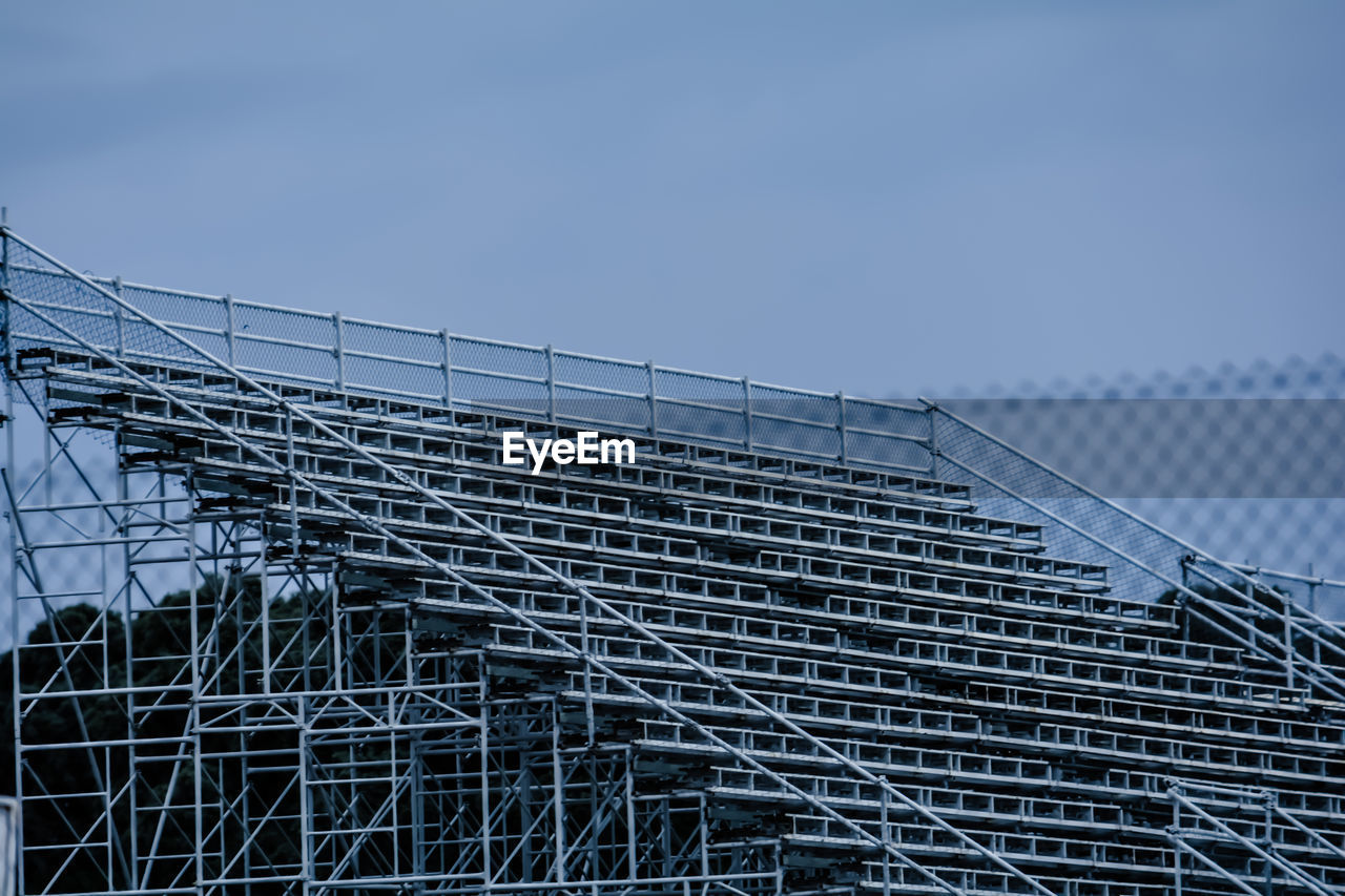 Low angle view of building against clear sky