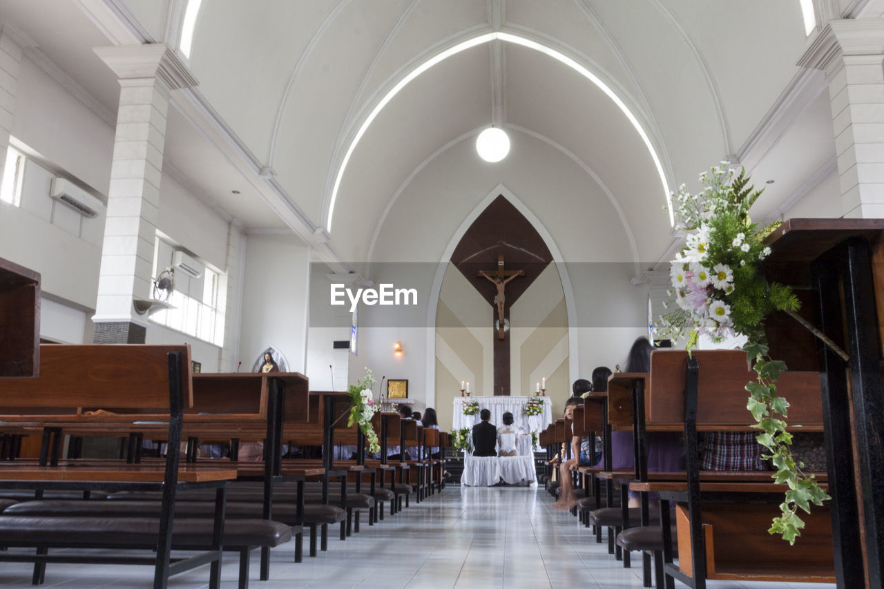 INTERIOR OF EMPTY CATHEDRAL