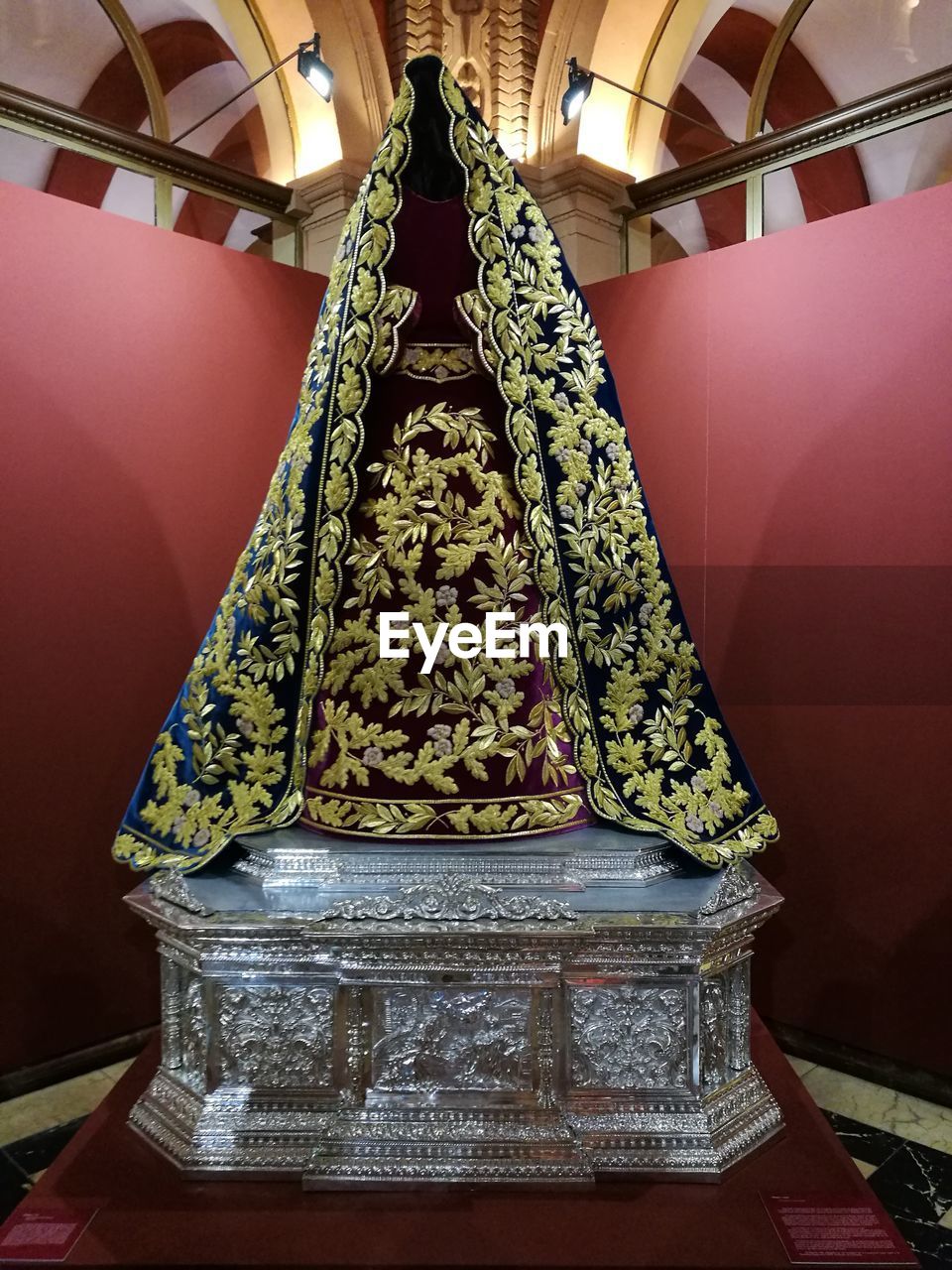 Low angle view of clothes hanging on table