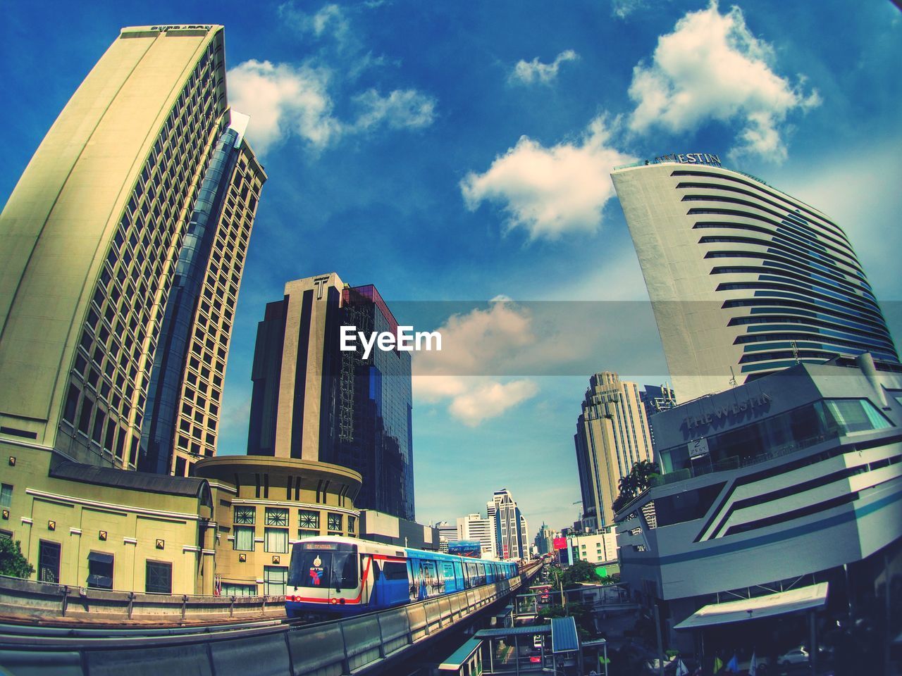 MODERN BUILDINGS IN CITY