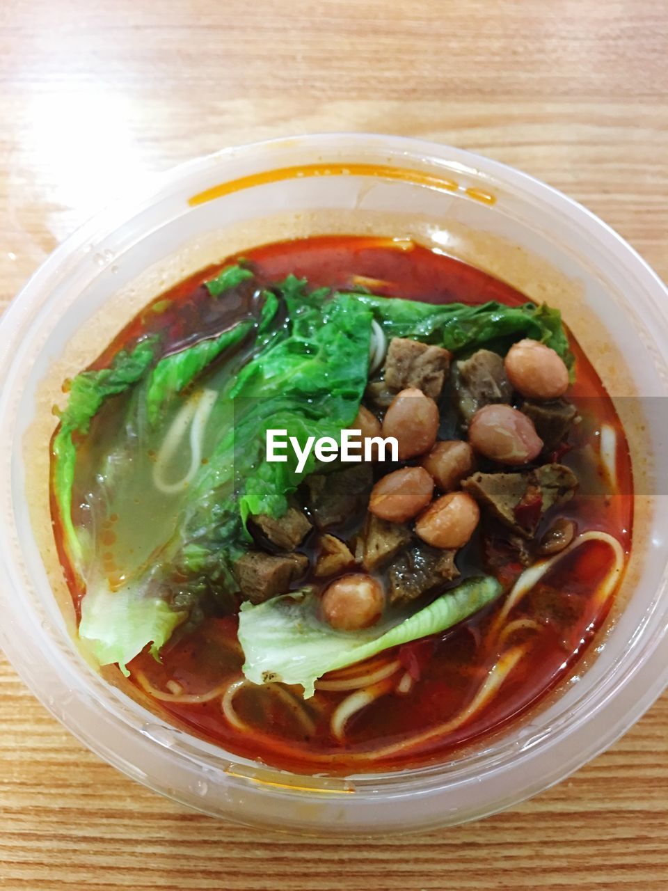 CLOSE-UP OF SOUP SERVED IN BOWL