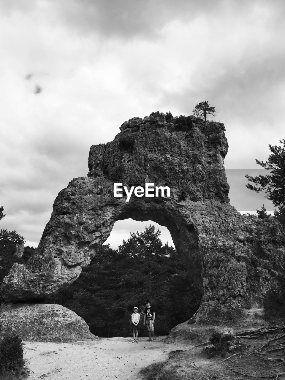 ROCK FORMATIONS AGAINST SKY