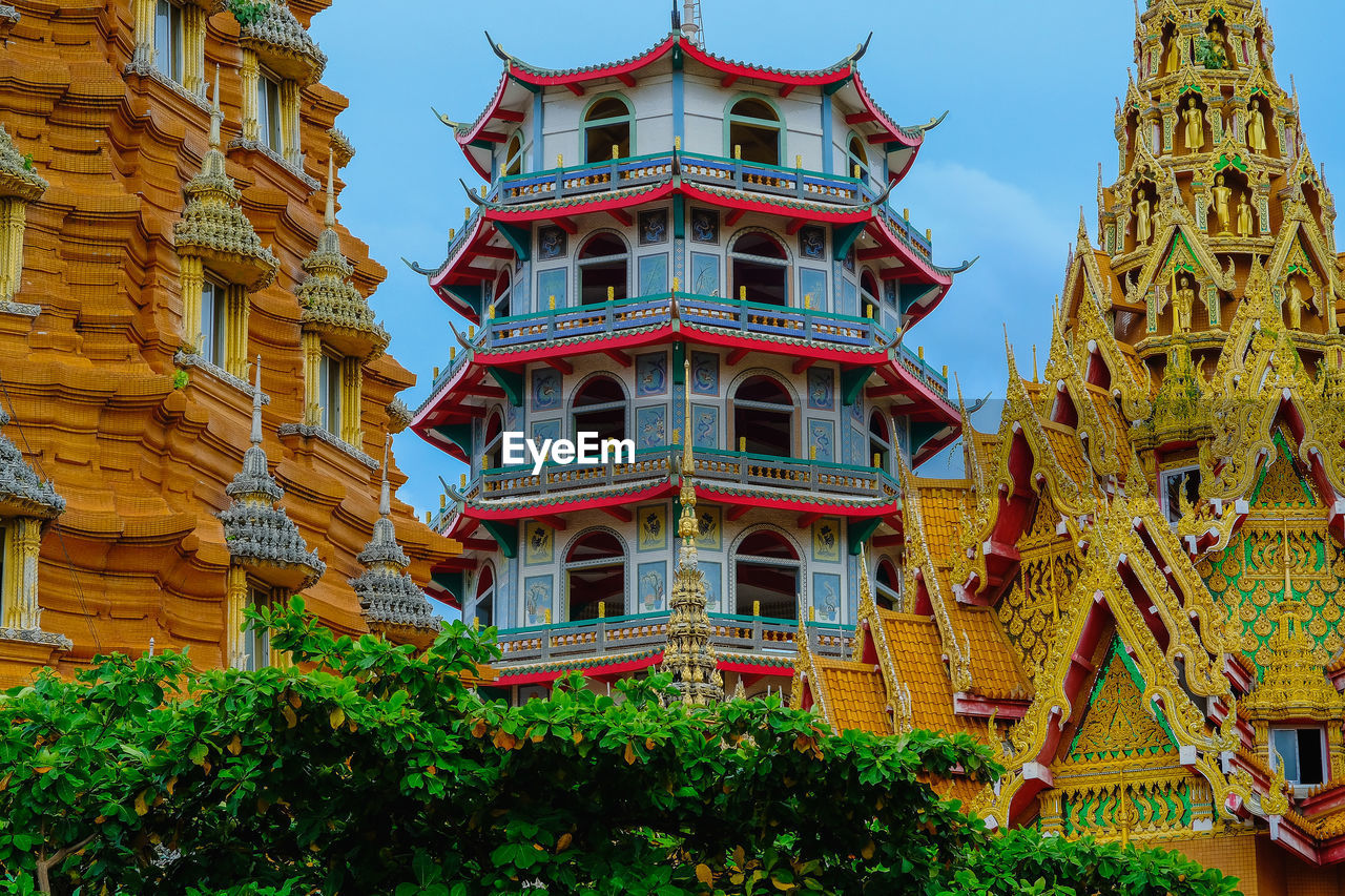Low angle view of historical building against sky