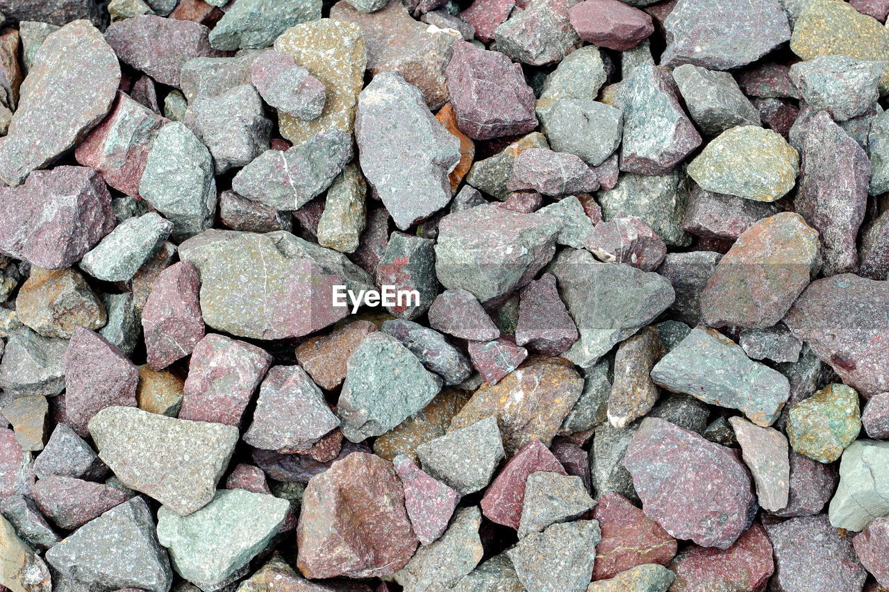 Full frame shot of stones