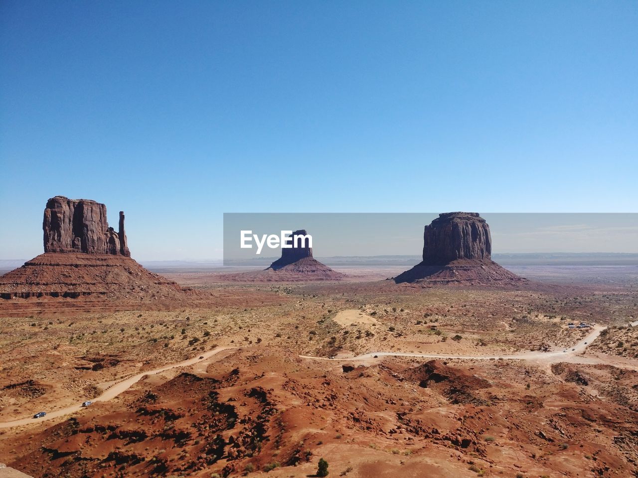 VIEW OF ROCK FORMATIONS AGAINST CLEAR SKY