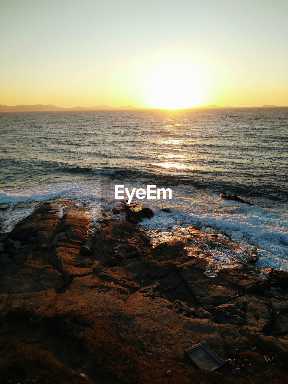 Scenic view of sea and sky during sunset