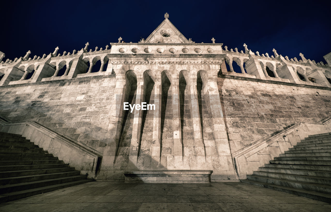 LOW ANGLE VIEW OF STEPS OF BUILDING