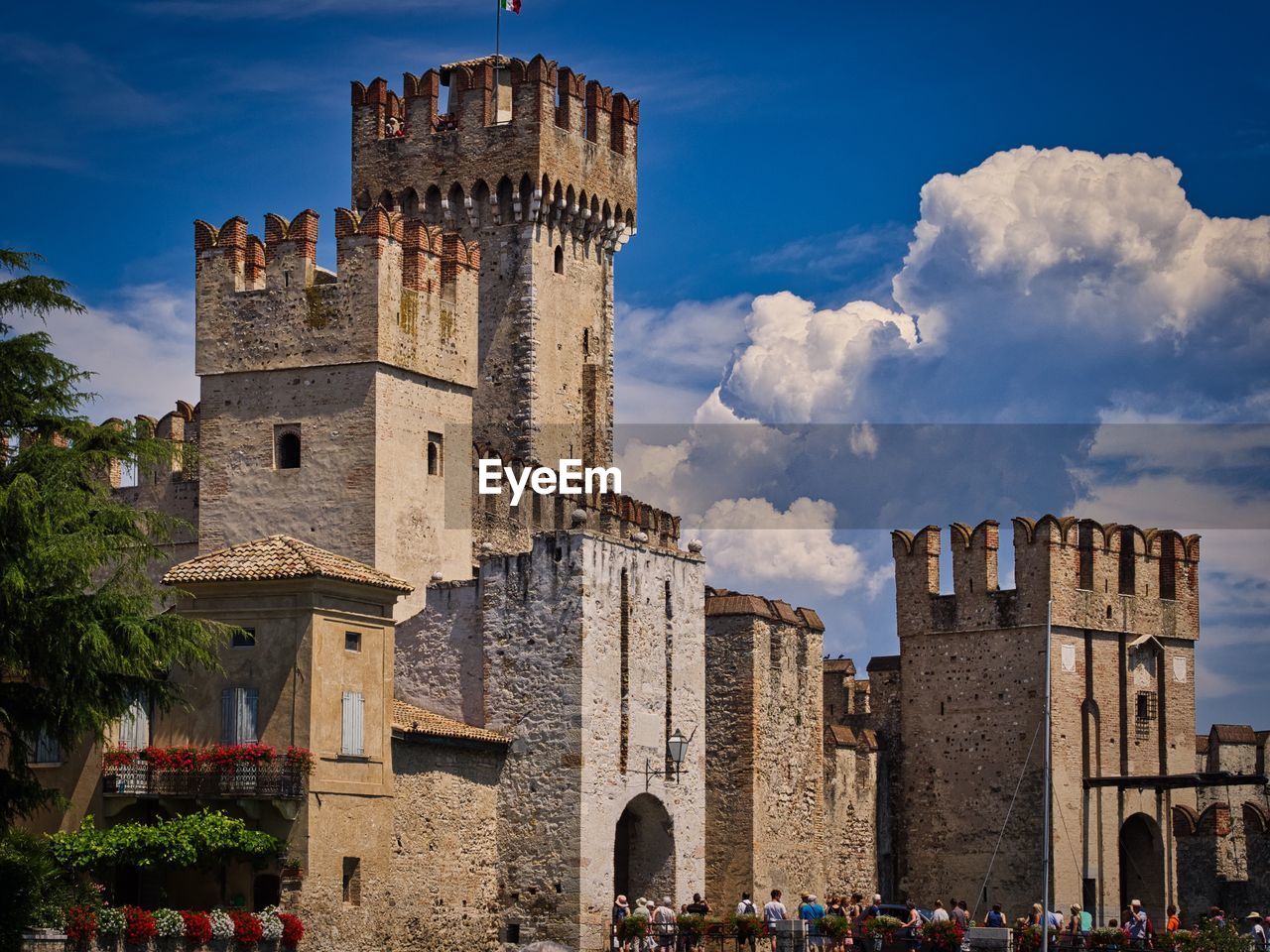 Castle in sirmione, italy