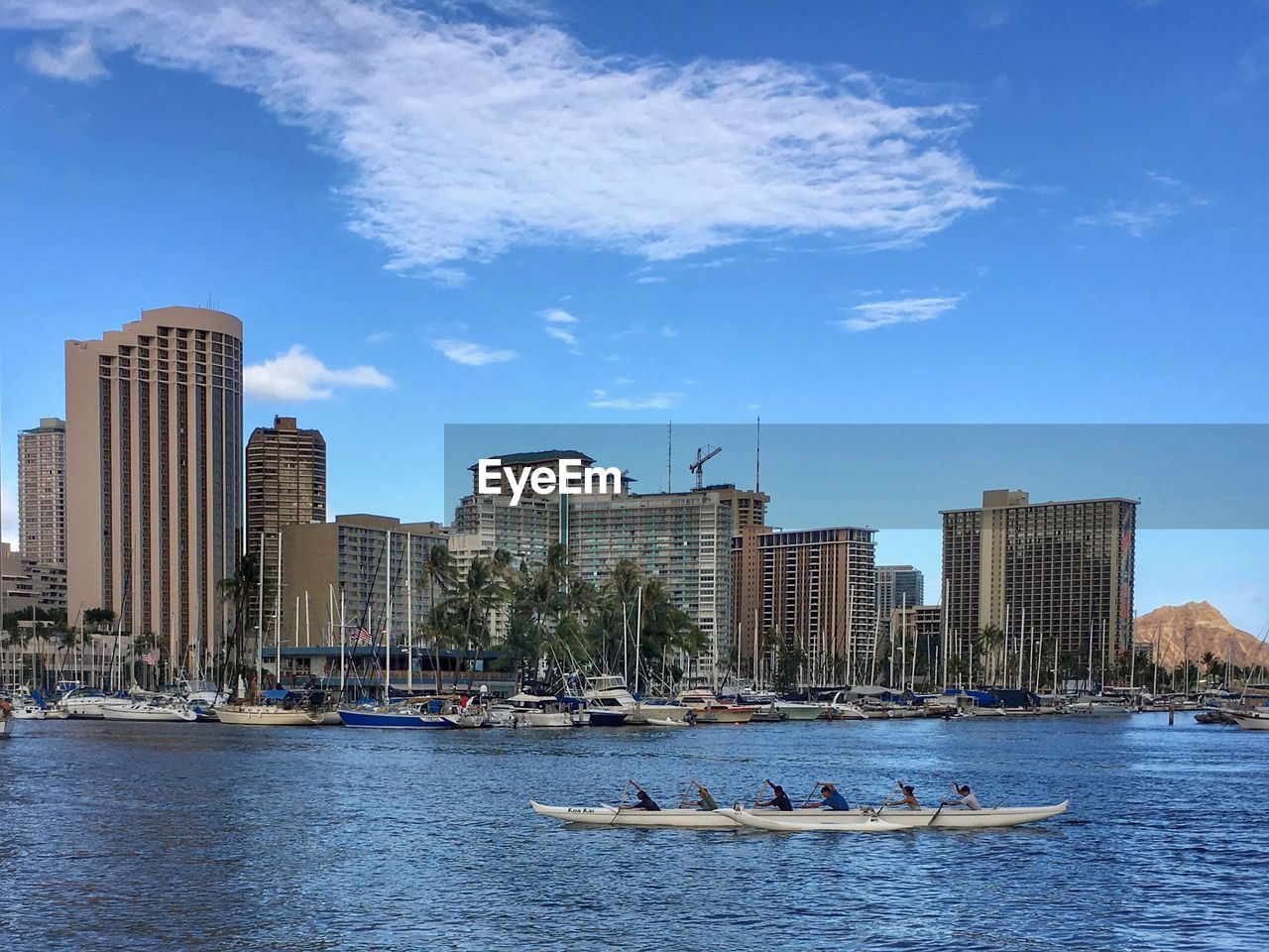 VIEW OF CITYSCAPE WITH WATERFRONT