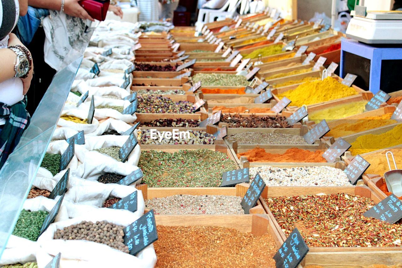 Full frame shot of food for sale in market