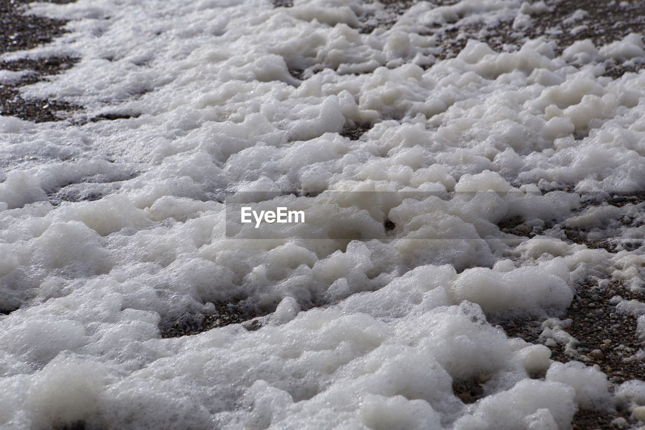 CLOSE-UP OF SNOW ON GROUND