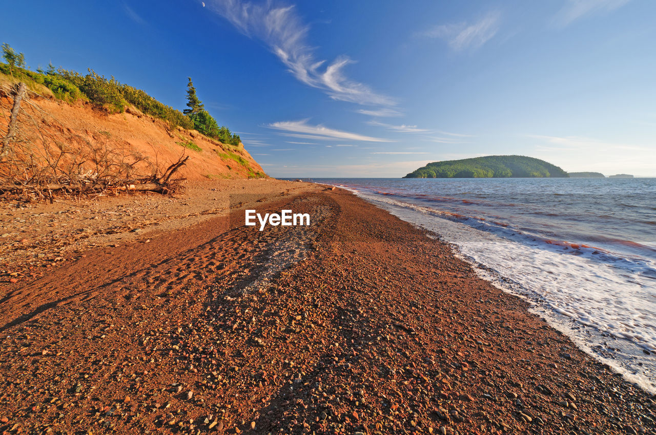 The beach in five island provincial park in nova scotia