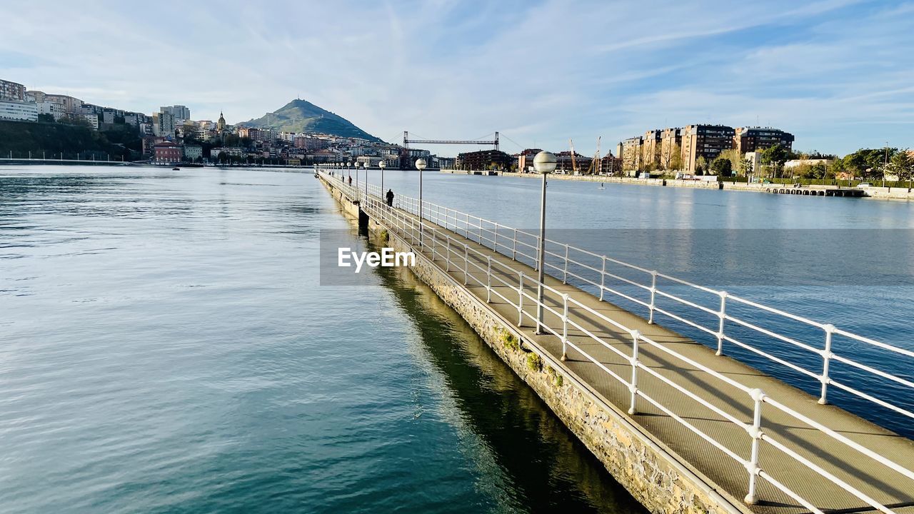 BRIDGE OVER RIVER IN CITY