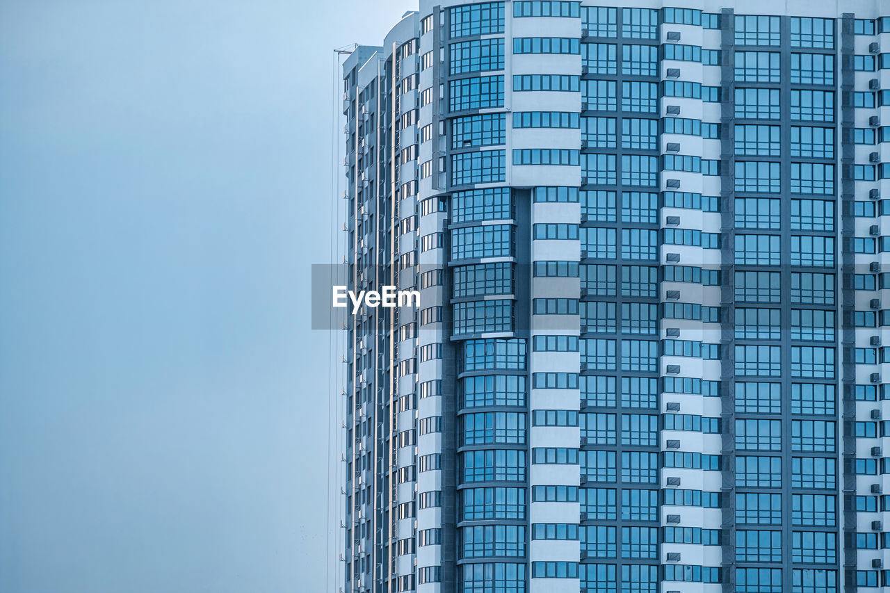 Single business skyscraper. modern business center