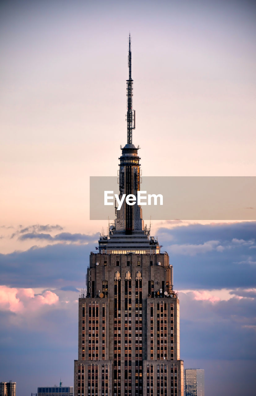 Empire state building against sky