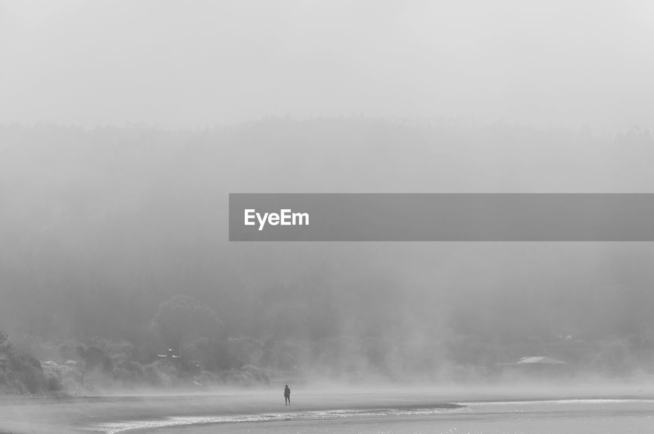 SCENIC VIEW OF SEA DURING FOGGY WEATHER