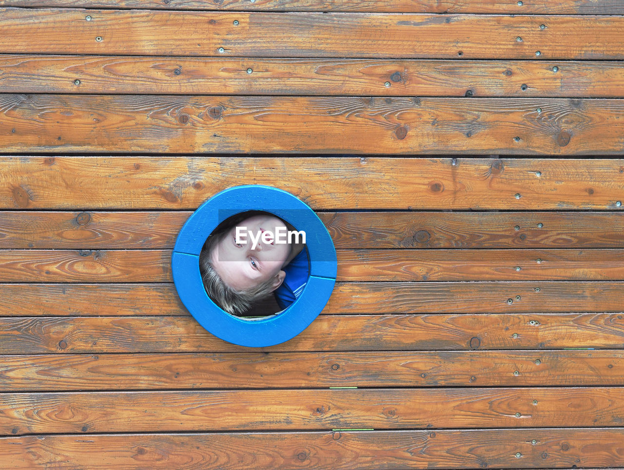 Funny boy at playground