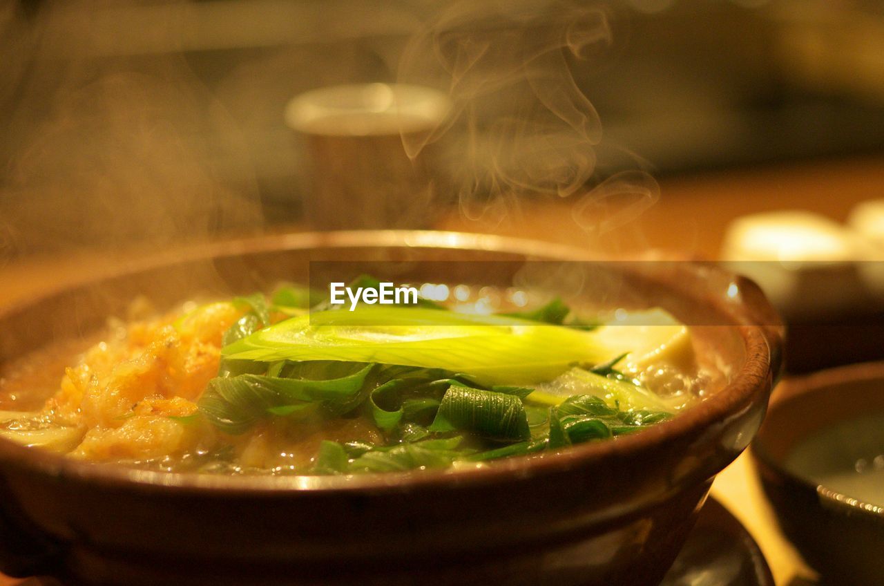 Close-up of soup