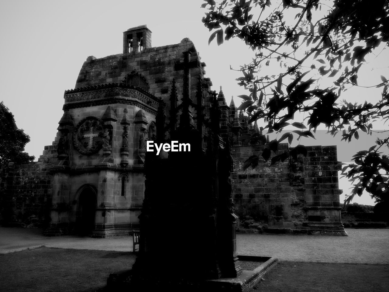 Rosslyn chapel against clear sky