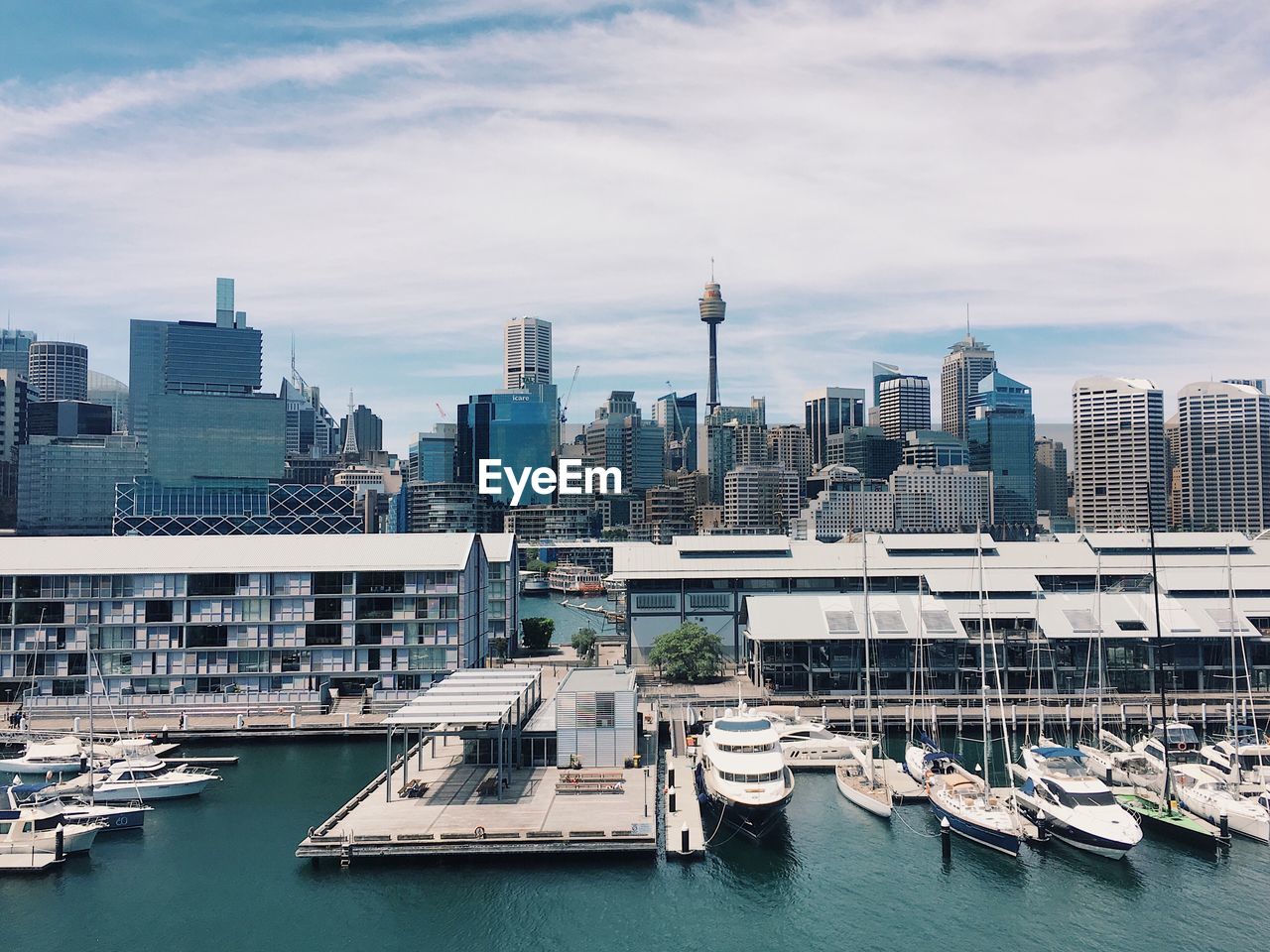 View of buildings at waterfront