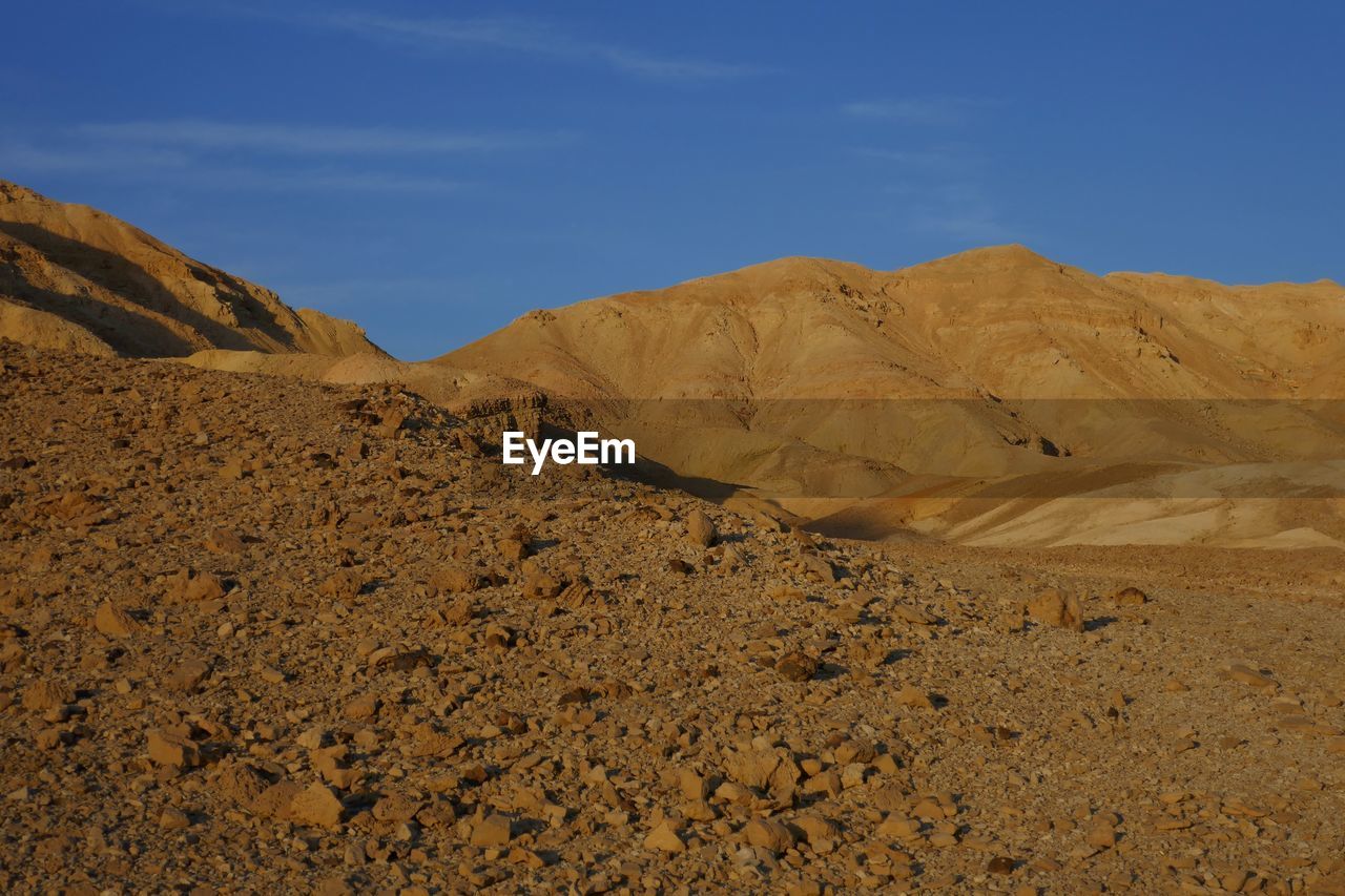 Scenic view of desert against sky