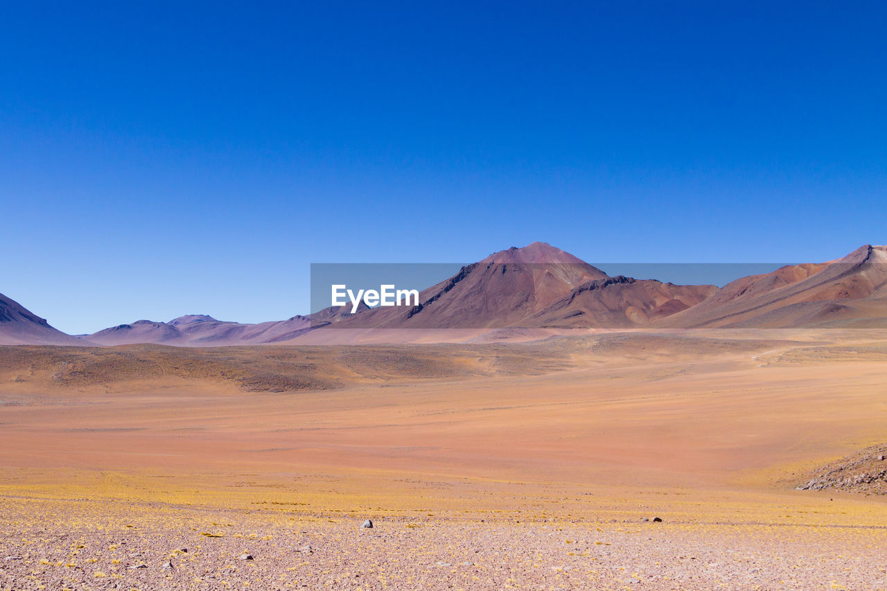 SCENIC VIEW OF LANDSCAPE AGAINST CLEAR BLUE SKY