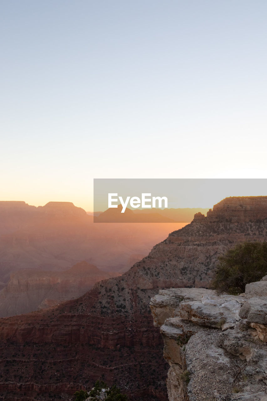 Sunrise over the grand canyon