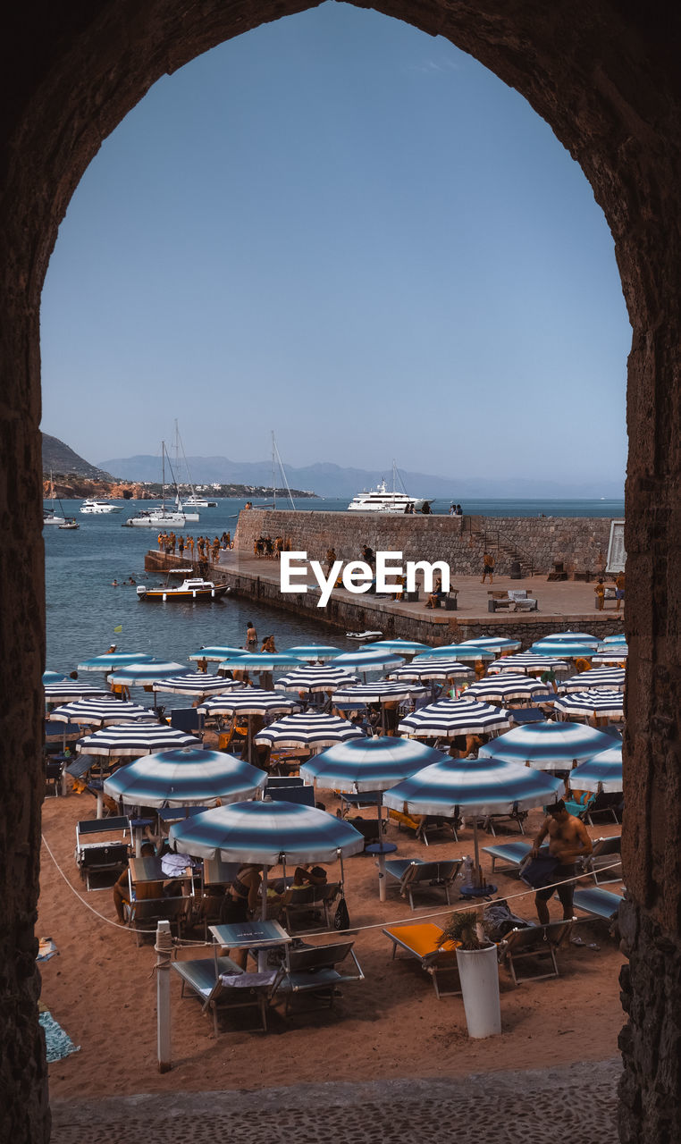scenic view of beach