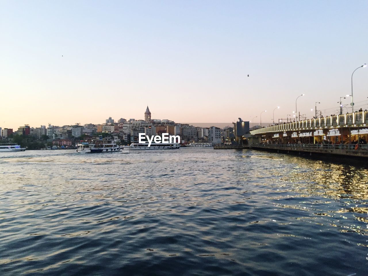 VIEW OF RIVER AGAINST CLEAR SKY
