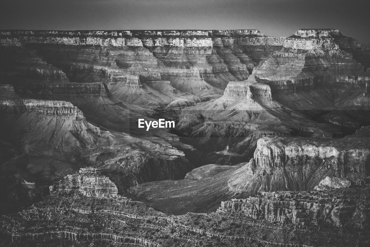 View of rock formations