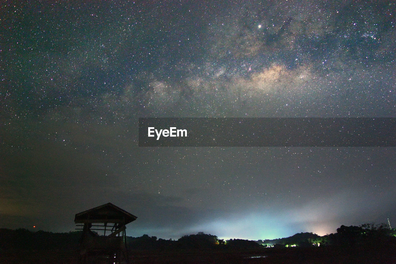 Milky way galaxy rising in sabah north borneo during summer