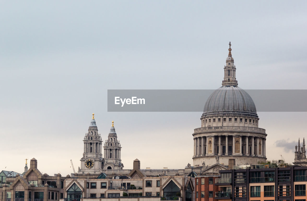 Dome of st.paul's cathedral over city of london