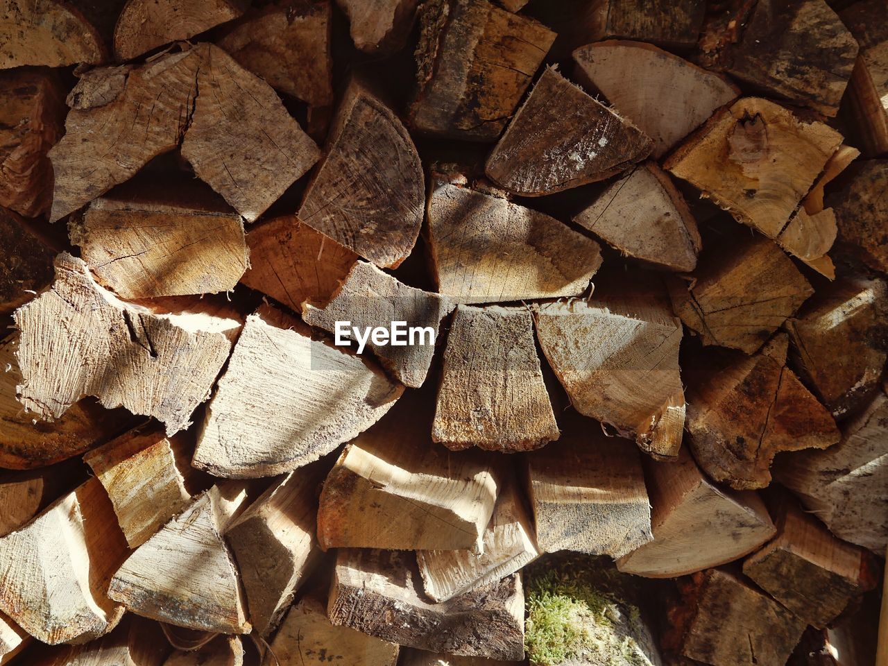 Full frame shot of logs