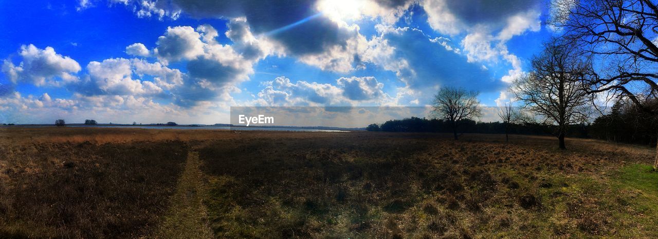 PANORAMIC VIEW OF LAND AGAINST SKY