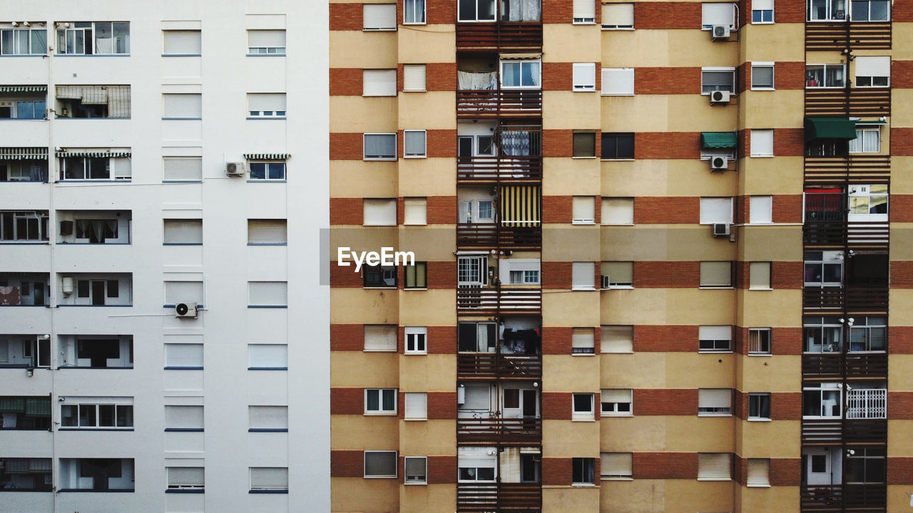 Full frame shot of apartment building