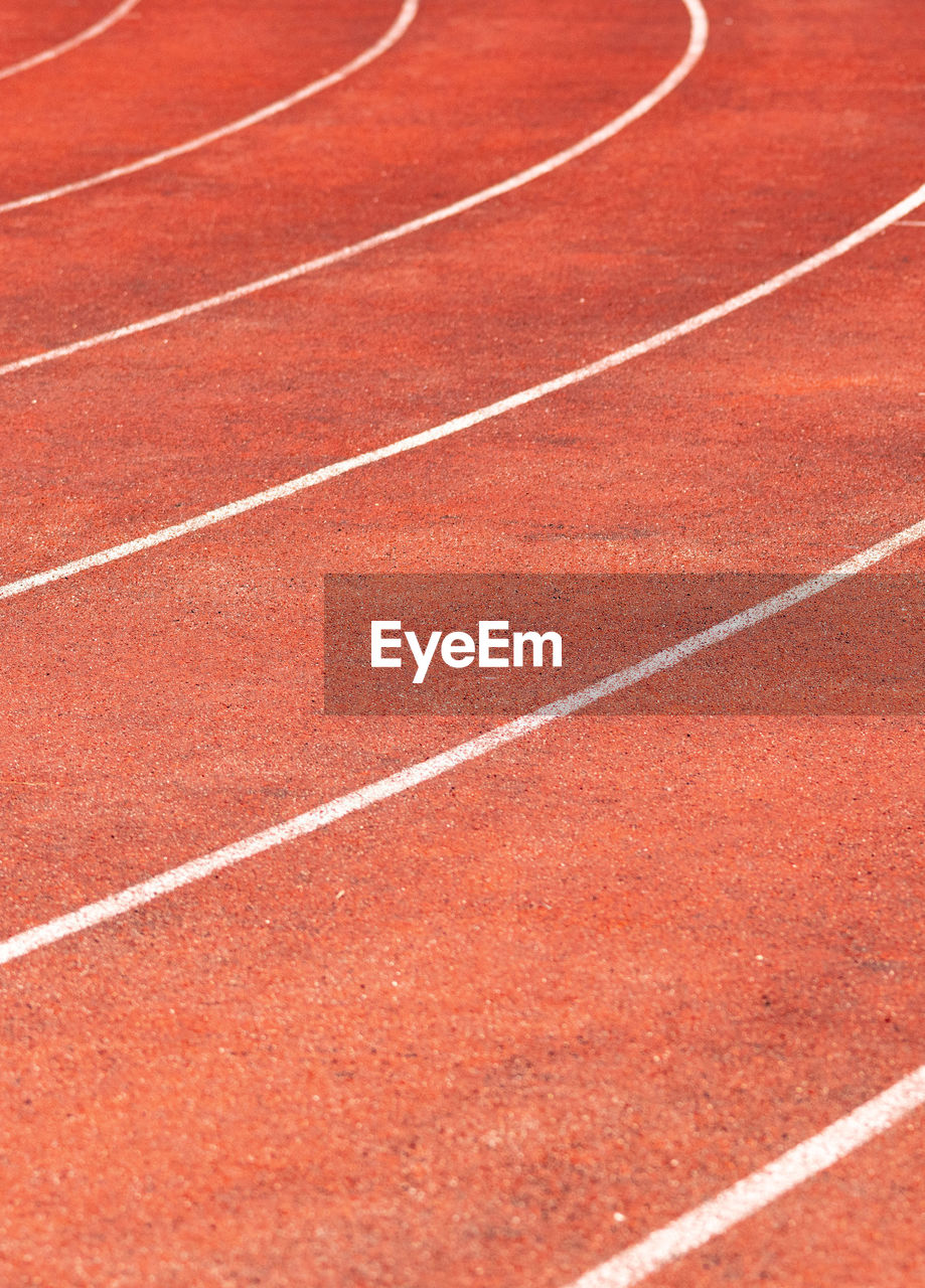 Full frame shot of running track