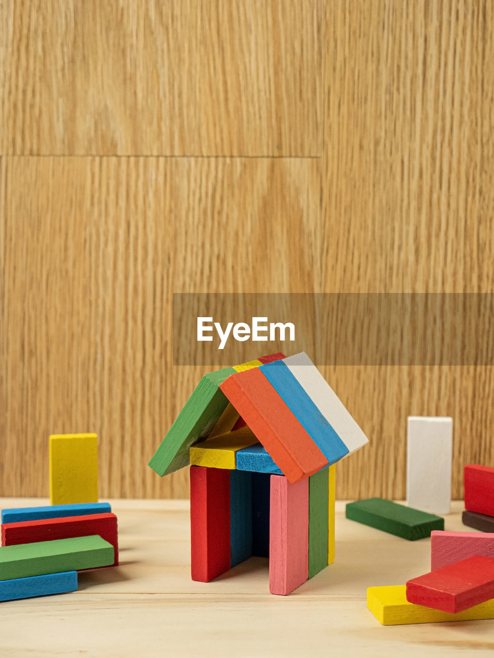 CLOSE-UP OF TOYS ON TABLE