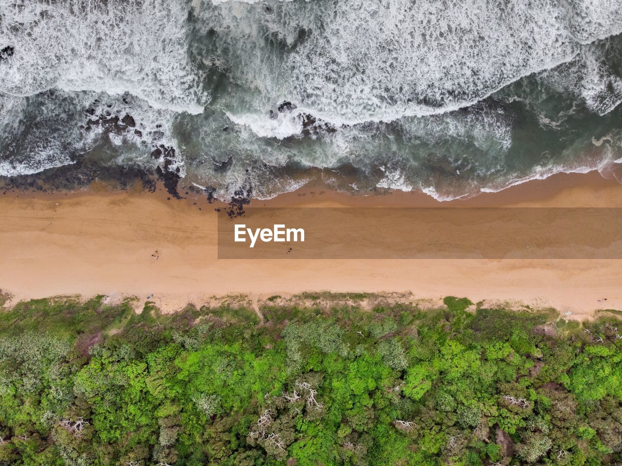 Aerial view of beach