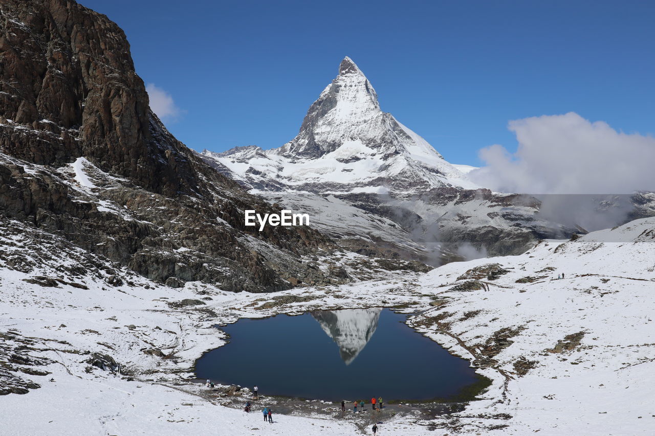 Matterhorn, riffelsee lake