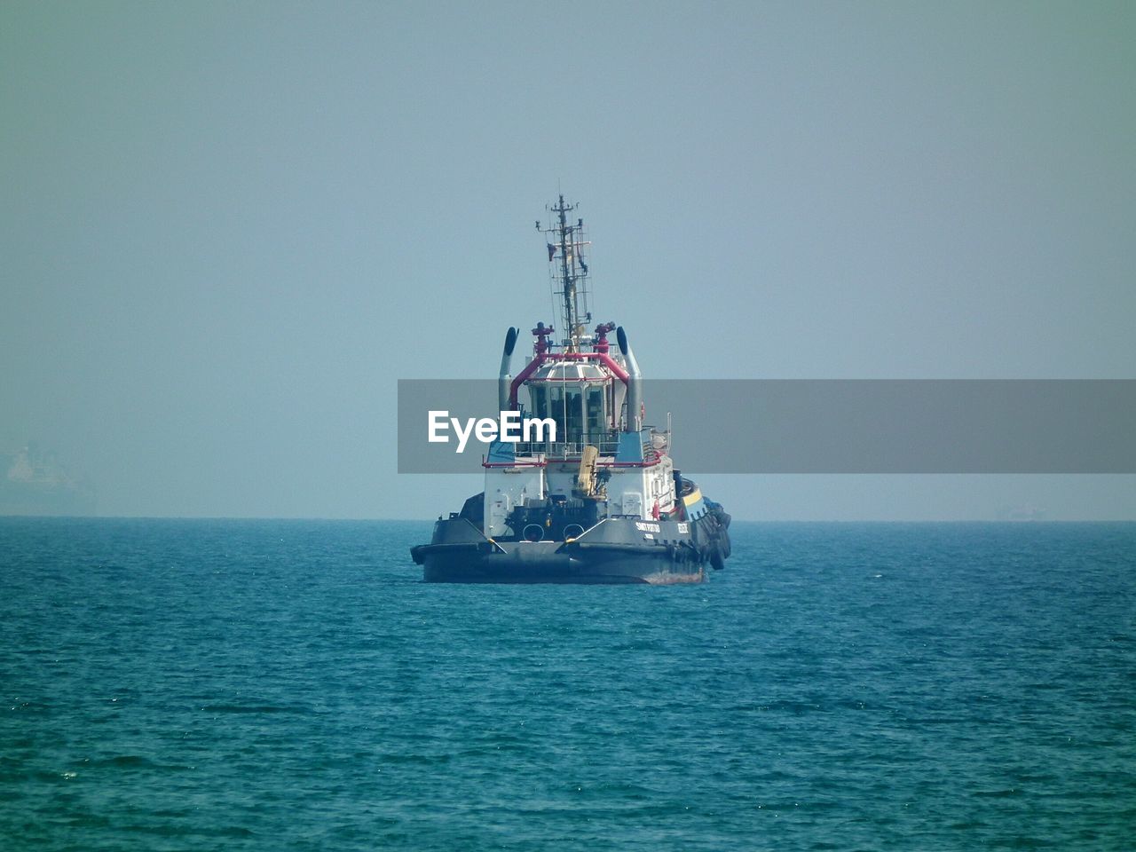 NAUTICAL VESSEL ON SEA AGAINST CLEAR SKY