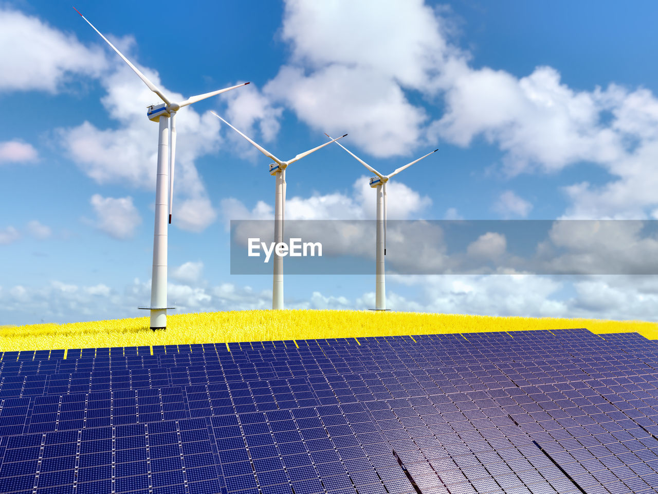 renewable energy, alternative energy, power generation, environmental conservation, environment, technology, sky, turbine, electricity, solar energy, solar panel, wind turbine, wind power, power supply, cloud, sustainable resources, environmental issues, nature, blue, industry, power in nature, wind, efficiency, landscape, outdoors, solar power station, solar power, innovation, architecture, windmill, business, sun, built structure, sunlight, no people, yellow, equipment, day, social issues, line, power station, beauty in nature