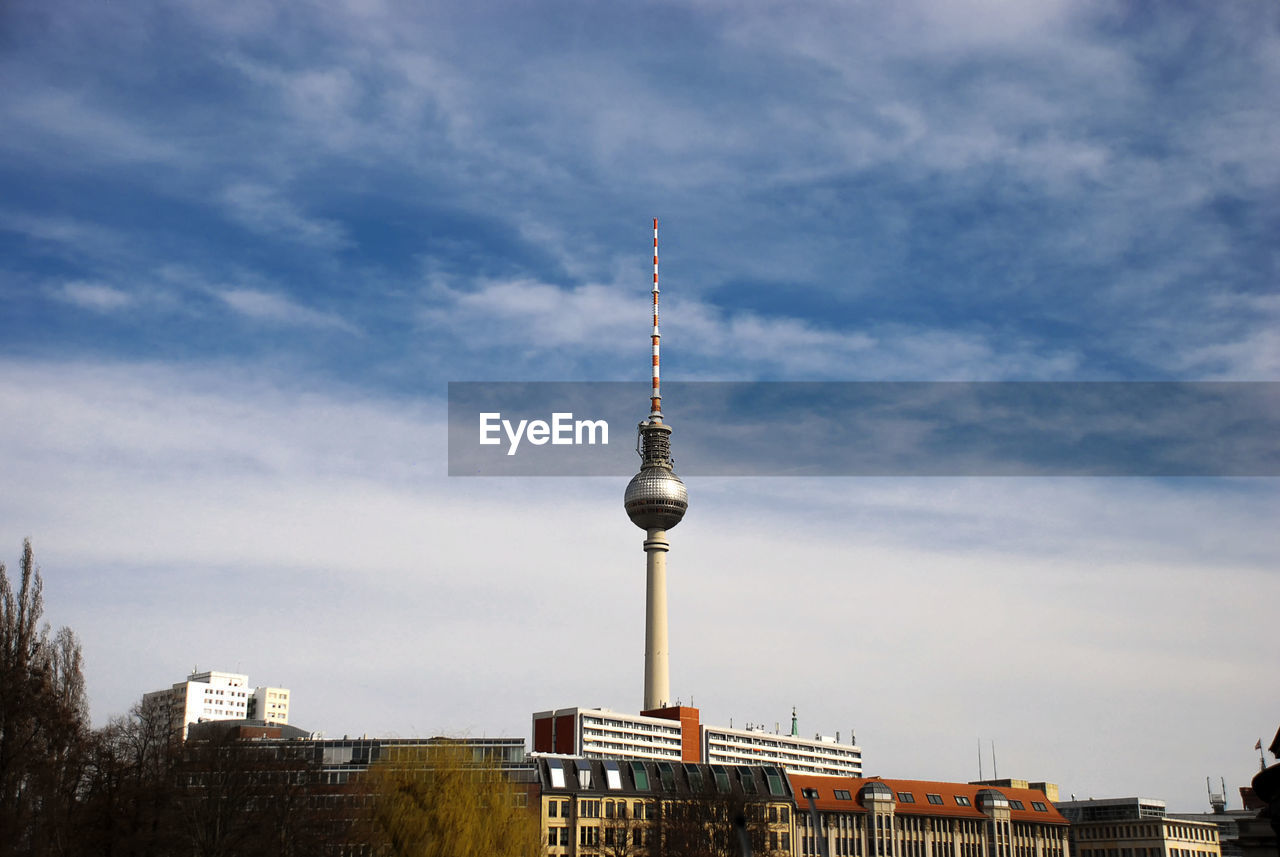 The fernsehturm television tower on alexandraplatz, berlin