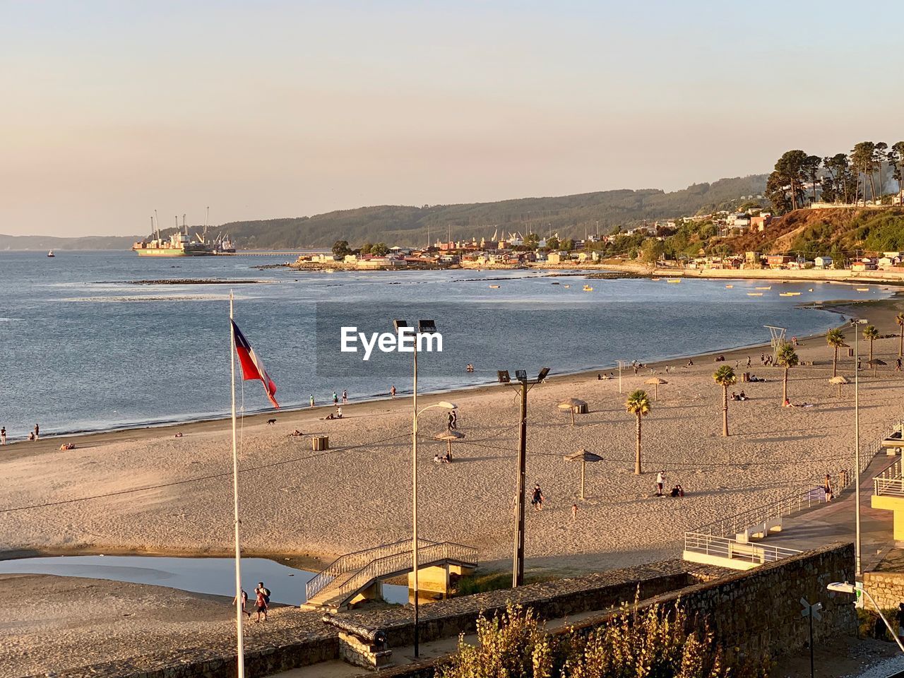 SCENIC VIEW OF BEACH AGAINST CLEAR SKY