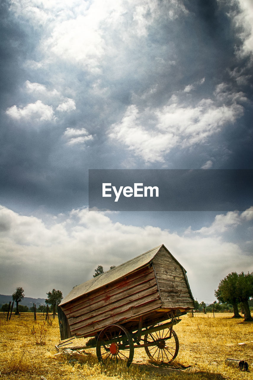 AGRICULTURAL FIELD AGAINST SKY